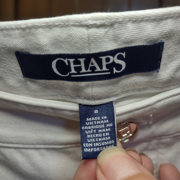 Chaps White Jeans size 8 (regular length) - Picture 3 of 3